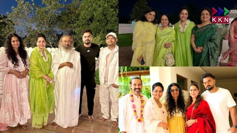 Hina Khan visits Sri Sri Ravi Shankar's Ashram: Finds peace amid cancer treatment