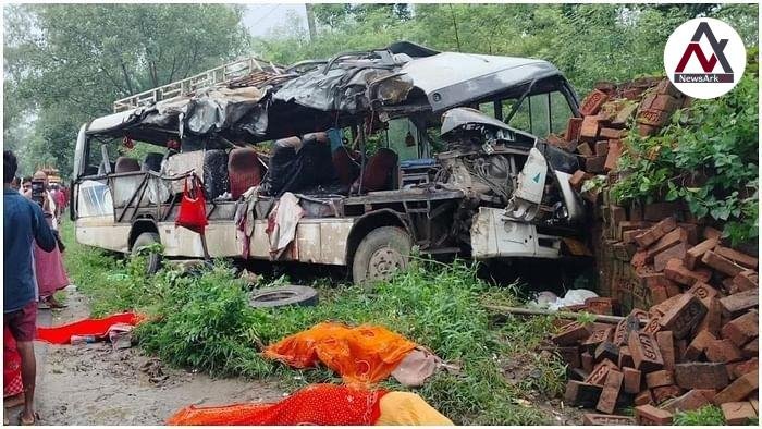 Deoghar Bus Accident: Six Pilgrims Killed, 26 Injured After Bus Collides Due to Driver’s Drowsiness