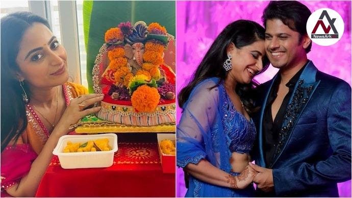 Aishwarya Sharma Celebrates Ganesh Chaturthi Alone, Sparks Speculation About Relationship with Neil Bhatt