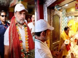INDIA Alliance Voter Rights Yatra Reaches Sitamarhi, Rahul Gandhi and Tejashwi Yadav Offer Prayers at Janaki Temple