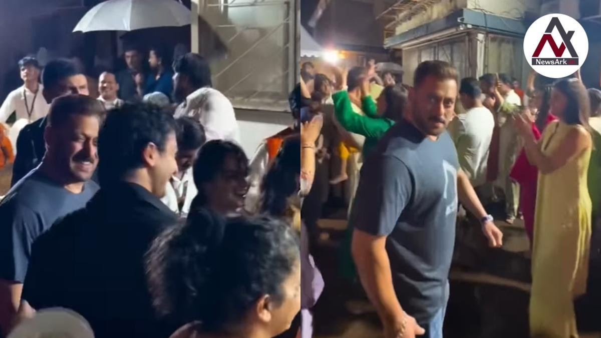 Salman Khan grooves to dhol beats at Ganesh visarjan, videos goes viral | Watch