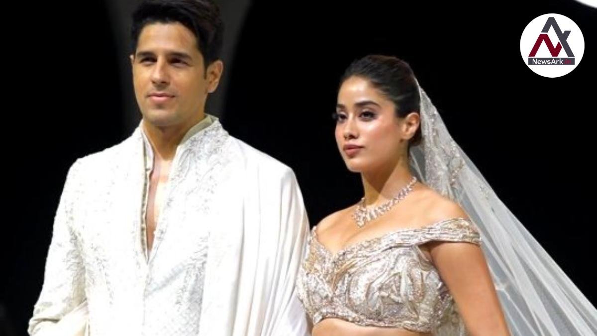 Sidharth Malhotra and Janhvi Kapoor stun as showstoppers at Gaurav Gupta's bridal couture debut | Watch