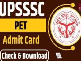 UPSSSC PET 2025 Admit Card Released